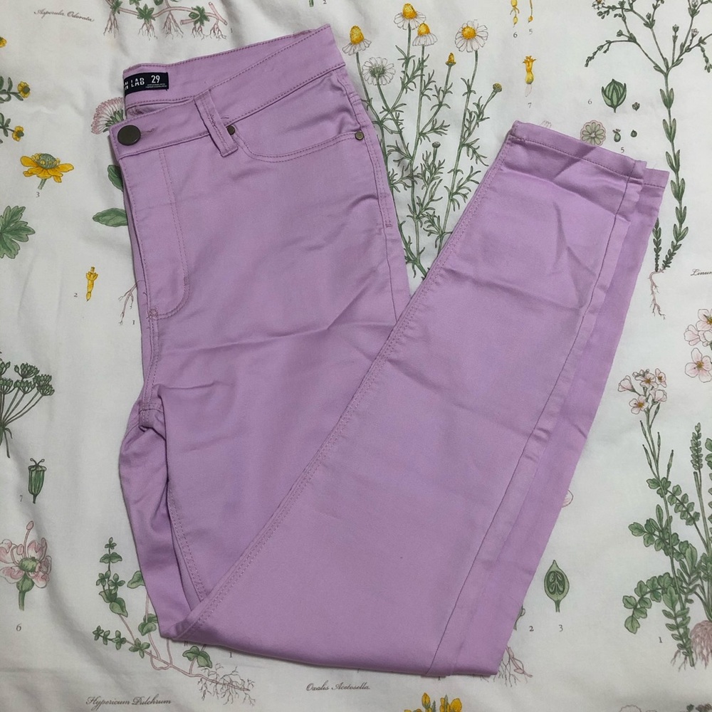 Design Lab Lord & Taylor Purple Jean Jeggings
